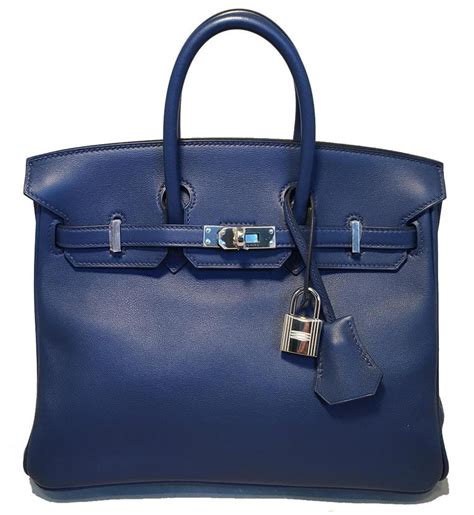 hermes navy blue bag|blue birkin bag cost.